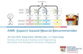 ANR: Aspect-based Neural Recommender · General Recommendation For each user !, we would like to estimate the rating #$̂,&for any new item' Explicit Feedback Matrix (∈ℝ+,- •