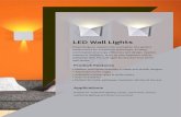 LED Wall Lights - SAILED · Presenting our modern LED wall lights, the perfect replacement for traditional wall lamps. A classy combination of energy e˜ciency and design. Applied