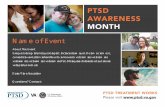 PTSD Awareness FlyerTitle: PTSD Awareness Flyer Subject: PTSD Awareness Events Keywords: PTSD Awareness, PTSD Treatment Created Date: 2/27/2019 2:52:20 PM