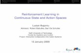 Reinforcement Learning in Continuous State and Action Spacesbusoniu.net/files/repository/defense-beamer.pdf · Reinforcement learning Challenge & contribution Examples Conclusions