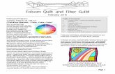 Folsom Quilt and Fiber Guild - Folsom Quilt & Fiber Guild · fabrics and step-by-step instructions for making the black-opal units and ribbon-candy segments. You’ll also discuss