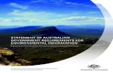 Statement of auStralian Government requirementS for ... › environment › Statement_AGREI_web.pdf · the Statement identifies the australian Government’s critical requirements