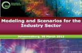 Modeling and Scenarios for the Industry Sector · ENERGY 5 industry sectors modeled in detail: TECHNOLOGY PERSPECTIVES Scenarios & Strategies ... iron and steel, cement, chemicals
