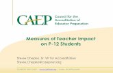 Measures of Teacher Impact on P-12 Students · state for its teachers and available to educator preparation providers, other state-supported P-12 impact measures, and any other measures