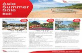 Asia Summer Sale - Thomas Travel...Asia Summer Sale ON SALE UNTIL 31 MARCH 2019 *Agents may charge service fees and/or fees for card payments which vary. A fee will apply for payments