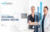Nanosonics Limited 2018 ANNUAL GENERAL MEETING · 09-11-2018  · FY17 to 17,740 units by 30 June 2018. 17,740 SHAREHOLDER RETURN (’000) 2013 $1,000 800 600 400 200 0 4.00 3.00