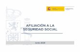 AFILIACIÓN A LA SEGURIDAD SOCIAL · Comportamiento de afiliación vs. salidas de ERTE (del 1 mayo al 30 de junio) 14 Variación del 12 al 31 de marzo: ‐XX % 97.462 0,53 % Secretaría