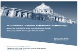 Minnesota Sports Facilities Authority · PDF file 2018-05-02 · Financial Audit Division Office of the Legislative Auditor State of Minnesota OFFICE OF THE LEGISLATIVE AUDITOR CENTENNIAL