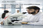 OF POSTGRADUATE RESEARCH DEGREES - Manchester Metropolitan University · 2019-09-19 · The University Research Degrees Committee or delegated authority shall appoint the examination