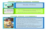 CENTRAL SERVICE TECHNICAL TRAINING - IAHCSMM · central service and sterile processing, designed to prepare central service, operating room, infection control, and material management