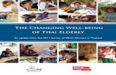 The Changing Well-being of Thai Elderly · persons in Thailand. The ageing of Thailand’s population The number of older persons (defined as aged 60 and over) in Thailand has grown