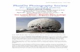 PhotOx Photography Society – David Tolley PhotOx Photography … TT sche… · Cataloging, Archiving, Editing, and post-processing using Adobe Camera Raw (found in both Photoshop