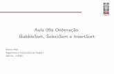 Aula 09a Ordenação: BubbleSort, SelectSort e InsertSort · Bruno Hott 3 Características Estabilidade: relativo à manutenção da ordem original de itens de chaves iguais – Um