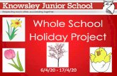 Whole School Holiday Project416246... · 2020-04-05 · all of the hard work you’ve put in so far with your home learning. We’re so proud of you! We’re in the holiday season