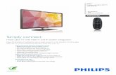 46HFL5573D/10 Philips Professional LED LCD TV with Net TV...Professional LED LCD TV with Net TV • 46" MediaSuite •LCD • DVB-T2/T/C MPEG 2/4 46HFL5573D Simply connect Hotel LED
