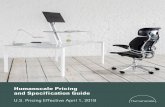 Humanscale Pricing and Specification Guide · Sit-Stand 64 ... info@humanscale.com U S Headquarters 11 East 26th Street 8th Floor New York, NY 10010 ... Shipping Guidelines & Quick