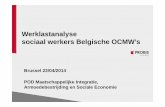 Werklastanalyse sociaal werkers Belgische OCMW’s › ... › werklastmeting_nl.pdf · -Het werk op de sociale dienst is zeer administratief (41% van de arbeidstijd) Opmerking: sociaal