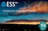 THE CASE FOR FLEXIBLE ENERGY STORAGE - USP...The Case For Fle xible Energy Storage Renewable Energy Integration Electric Supply Grid Ancillary Services Energy Storage Duration
