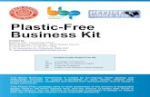 Plastic-Free Business Kit · Swap plastic bags for paper bag options Swap plastic bags for compostable bag options Provide alternatives for people to purchase (reusable bags such