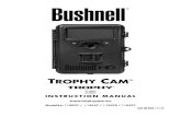 TROPHY CAM - Bushnell...3 TABLE OF CONTENTS PAGE ENGLISH FrANçAIS ESPAñOL DEuTSCH ITALIANO 4-40 41-83 84-128 129-175 176-221 Visit the Trophy Cam community website for your country