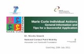 Marie Curie Individual Actions - Startseite · Work programme People 2011 Guides for Applicants (Common Part, Call-Specific, Ethics) for each call (IEF, IOF, IIF) Factsheets IEF,