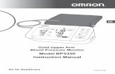 Model BP5350 Instruction Manual€¦ · This blood pressure monitor uses the oscillometric method of blood pressure measurement. This means this monitor detects your blood movement