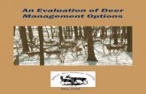 An Evaluation of Deer Management Options - May 2009 · This second edition was updated in 2008 by the Northeast Deer Technical Committee to ... the buck, usually by himself, cover