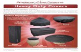 Heavy Duty Covers - RH Peterson Co.American Fyre Designs® Covers (See reverse for additional models) 8134A Nest Lantern Cover 8133A Amphora Urn Cover 8131A Round Firetable Cover 8136A
