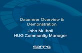 Datameer Overview & Demonstration John Mulhall HUG ... · Datameer is a self service tool for big data analytics that is designed to work on big data sets Datameer is compatible with