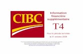 Information financière T4 - CIBC · PDF file John Ferren, vice-président, Relations avec les investisseurs 416 980-2088 Francesca Shaw, première vice-présidente et chef comptable