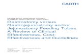 CADTH RAPID RESPONSE REPORT: SUMMARY WITH CRITICAL … Feedin… · gastrojejunostomy and/or jejunostomy tubes for preventing aspiration in patients requiring a feeding tube was identified.