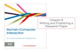 Chapter 8 Writing and Publishing a Research Paper...Chapter 8 Writing and Publishing a Research Paper Context • Publication is the final (and essential!) step in a research project