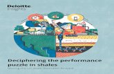 Deciphering the performance puzzle in shales...investments in deepwater plays in the Gulf of Mexico. However, the advent and commercialization of hydraulic fracturing and horizontal