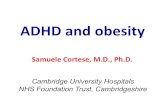 ADHD!and!obesity · Weight gain in non-ADHD: 3.26 kg (7.03%) (P
