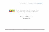 Annual Review 2015/16 - Leeds & York Partnership NHS ... › our-services › wp-content › ... · Annual Review 2015/16 . Yorkshire Centre for Psychological Medicine – 2015/16