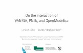 On the interaction of VANESA, PNlib and …...01/02/2016 OpenModelica Workshop 2016 - Ochel and Brinkrolf 29 Problems occur once existing connections are changed/removed. After removing