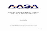 2018-19 AASA S SALARY & BENEFITS STUDY · Page | 3 INTRODUCTION The 2018-19 AASA Superintendents Salary and Benefits Study is intended to provide superintendents with actionable information