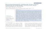 Pyrroloquinazoline Alkaloids from Tissue Cultures …...Pyrroloquinazoline Alkaloids from Tissue Cultures of Adhatoda vasica and their Antioxidative Activity Bharat Singh1* and Ram