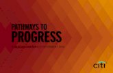PATHWAYS TO PROGRESS - Citigroup · 2016 Community Giving Citi Foundation Pathways to Progress Feature ... with the outstanding and award-winning developments produced by the growing