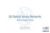 Q2 Optical Access Networks - ITU · PDF file ITU and IEEE PON standards history 2000 2005 2010 2015 2020 A/B-PON 622M/155M G.983.x ITU IEEE E-PON 1G/1G 802.3ah 2025 XGS-PON 10G/10G