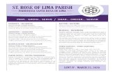 ST. ROSE OF LIMA PARISH › 11008 › bulletins › ...2020/03/22  · ST. ROSE OF LIMA PARISH PARROQUIA SANTA ROSA DE 11701 LOPPER ROAD • GAITHERS URG, MD 20878-1024 SERVE / SERVIR