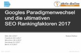 Googles Paradigmenwechsel und die ultimativen SEO … · 2017-04-07 · 04131 – 220 54 90 Köln 28.3.2017 Frankfurt 29.3.2017 München 30.3.2017 Hamburg 3.4.2017 Berlin 4.4.2017