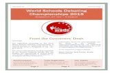 December 2014 World Schools Debating Championships 2015debate/dcpdf/WSDC 2015 Newsletter #1... · Newsletter #1 December 2014 3 Accommodation 1 WSDC 2015 participants will be accommo-dated