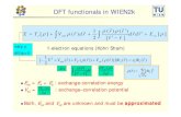 DFT functionals in WIEN2k · more “non-local” functionals (“beyond DFT”) Self-Interaction correction (Perdew,Zunger 1981; Svane+ Temmermann) vanishes for Bloch-states, select