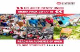 uclan students’ union Media pack 2017/18...Advert £150 Facebook and Twitter posts Hompage Advert £350 per month Section Advert £150 per month Social Media With an ever expanding