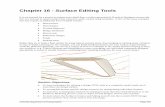 Chapter 16 - Surface Editing Tools...Chapter 16 - Surface Editing Tools It is not unusual for a project to re quire more detail than a surface genera ted by Roadway Designer can provide.