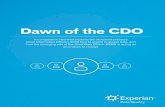 Dawn of the CDO - Experian€¦ · Dawn of the CDO A comparative view that explores the increased pressure Chief Information Officers (CIO) face to exploit business data, and how