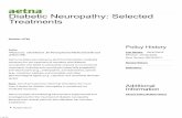 Number: 0729 Last Review - Aetna · neuropathy who failed to adequately respond to conventional treatments including anti‐convulsants (especially pregabalin), anti‐depressants