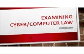 Cyber Law Lesson...CYBER TORTS • CYBER STALKING – THE REPEATED USE OF ELECTRONIC COMMUNICATION TO HARASS OR FRIGHTEN SOMEONE (E.G., THREATENING E-MAILS). • TRESPASS OF CHATTELS