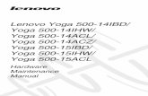 Yoga 500 HMM › downloads › memory... · 2020-06-29 · Lenovo Yoga 500-14IBD/ Yoga 500-14IHW/ Yoga 500-14ACL/ Yoga 500-14ACZ/ Yoga 500-15IBD/ Yoga 500-15IHW/ Yoga 500-15ACL Hardware